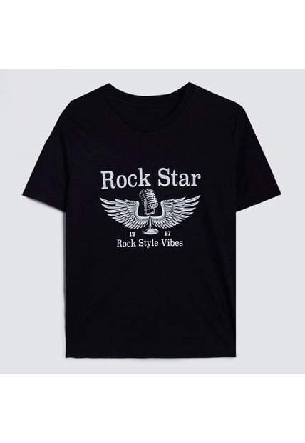 Camiseta Para Mujer Manga Corta Color Negro Marca Ostu #40092046