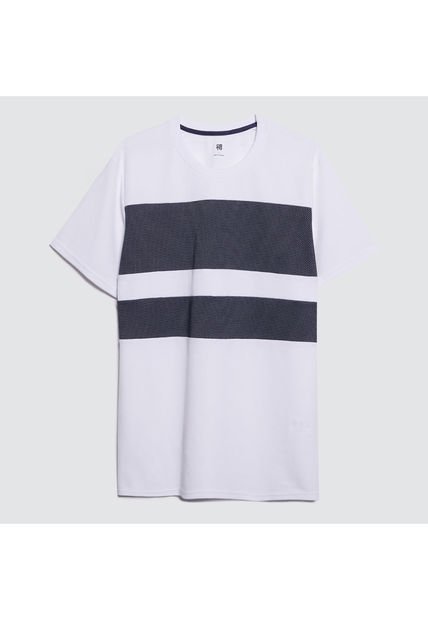 Camiseta Para Hombre Manga Corta Color Blanco Marca Ostu #60091201