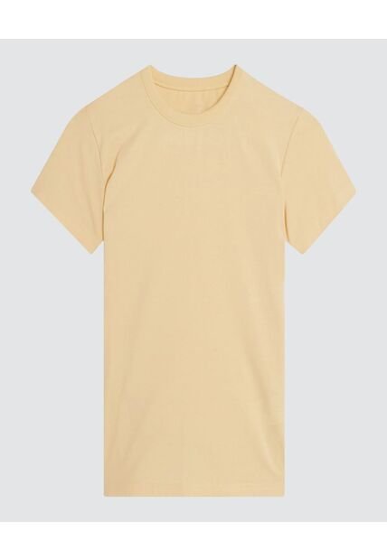 Camiseta Para Niña Manga Corta Color Amarillo  Marca Ostu #90090118