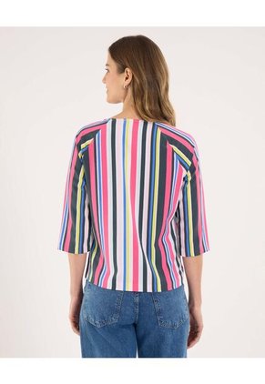 Blusa Para Mujer Manga 3/4 Color Negro Marca Ostu #40120423