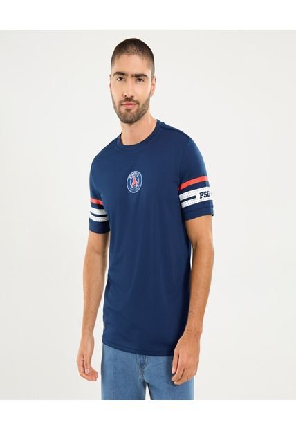 Camiseta Para Hombre Manga Corta Cuello Redondo Color Azul Marca Ostu #60091770