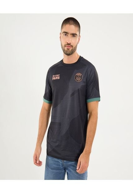 Camiseta Para Hombre Manga Corta Cuello Redondo Color Negro Marca Ostu #60091768