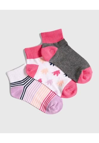 Medias Infantil Niña Tobillera Color Negro Marca Ostu #90980117 Ostu