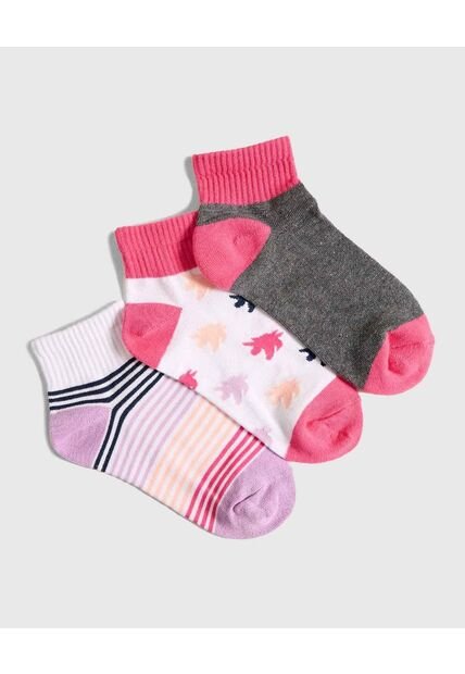 Medias Infantil Niña Tobillera Color Negro Marca Ostu #90980117