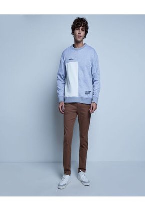 Pantalon Para Hombre Chino Color Café Oscuro Marca Ostu #60070301