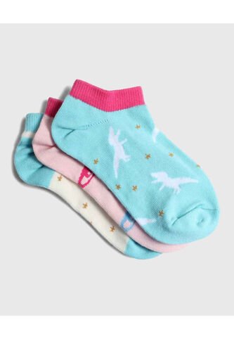 Medias Infantil Niña Invisible Color Negro Marca Ostu #90980099 Ostu