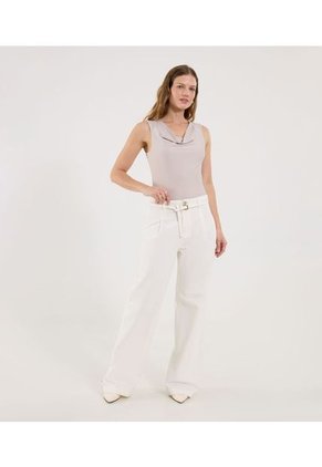 Body Para Mujer Manga Sisa Color Beige Marca Ostu #40200210