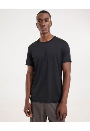 Camiseta Para Hombre Manga Corta Cuello Redondo Color Negro Marca Ostu #60091476