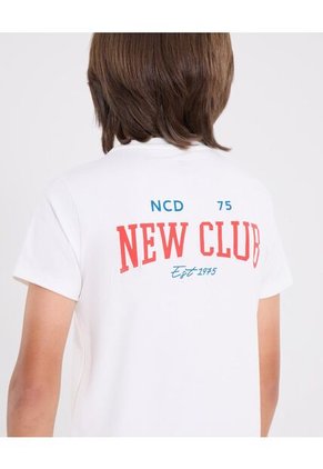 Camiseta Infantil Niño Manga Corta Cuello Redondo Color Crema Marca Ostu #80090275