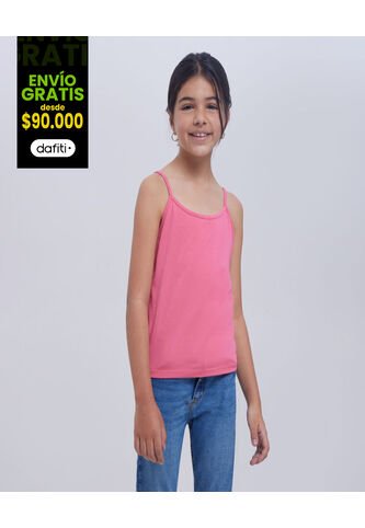 Camiseta Interior Para Niña Manga Sisa Color Pack X Marca Ostu #90020009 Ostu