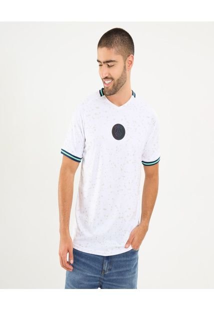 Camiseta Para Hombre Manga Corta Cuello Redondo Color Blanco Marca Ostu #60091769