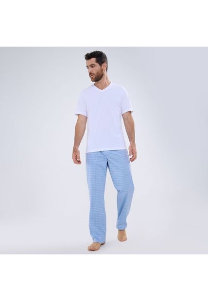 Camiseta Interior Para Hombre Manga Corta Color Blanco Marca Ostu #60020012