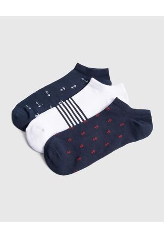 Medias Para Hombre Invisible Color Negro Marca Ostu #60980323 Ostu