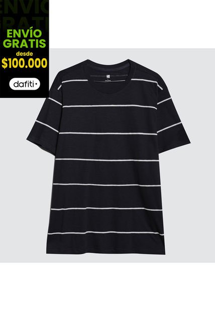 Camiseta Para Hombre Manga Corta Color Azul  Marca Ostu #60091200