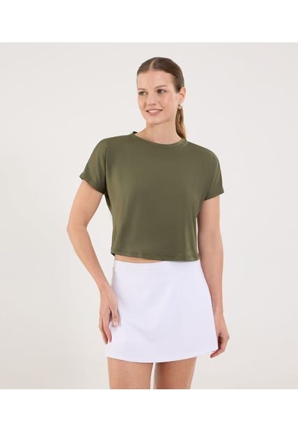 Camiseta Para Mujer Manga Sisa Cuello Redondo Color Verde Marca Ostu #40092549