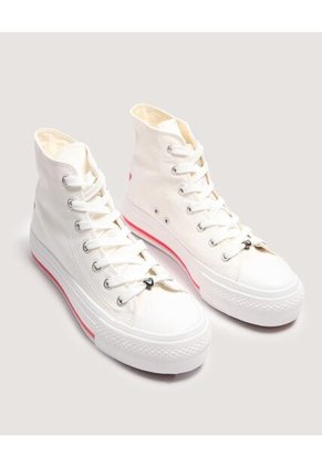 Tenis Para Mujer Canvas Color Blanco Marca Ostu #40720201