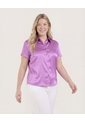 Camisa  Para Mujer Manga Corta Color Morado Marca Ostu #40010373 de Ostu