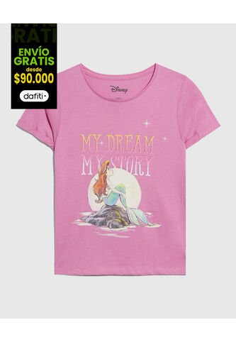 Camiseta De La Sirenita  Para Infantil Niña #90090261 Ostu Ostu