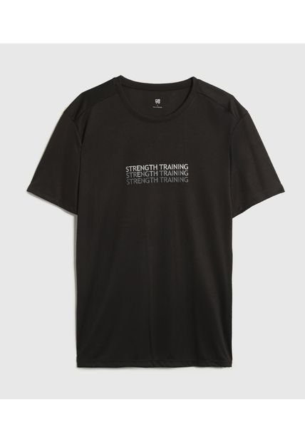 Camiseta Para Hombre Manga Corta Cuello Redondo Color Negro Marca Ostu #60091722