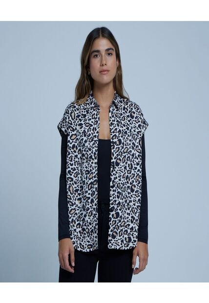 Camisa Para Mujer Manga Corta Color Negro Marca Ostu #40010190