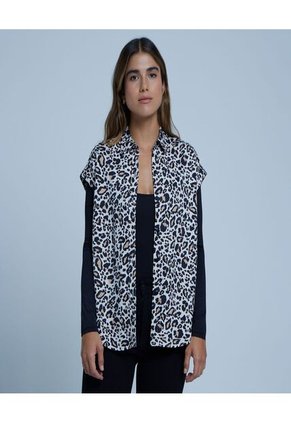 Camisa Para Mujer Manga Corta Color Negro Marca Ostu #40010190