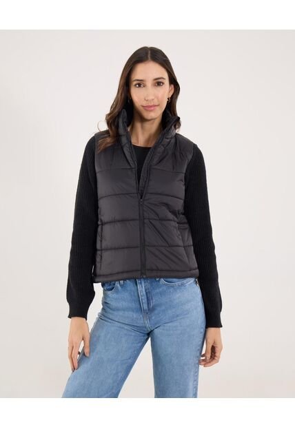 Chaqueta Para Mujer Acolchada Color Negro Marca Ostu #40080233