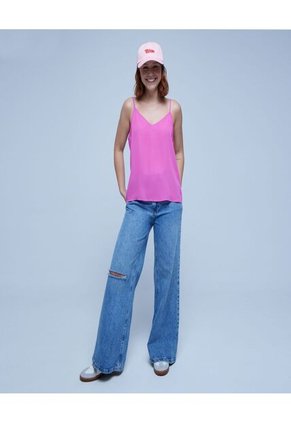 Blusa Para Mujer Manga Sisa Color Rosado  Marca Ostu #40120951