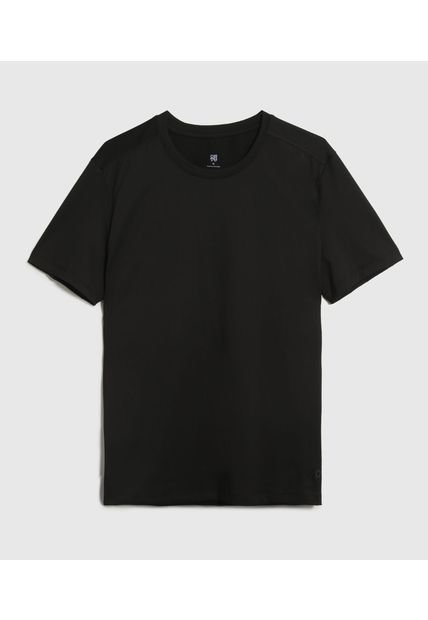 Camiseta Para Hombre Manga Corta Cuello Redondo Color Negro Marca Ostu #60091476
