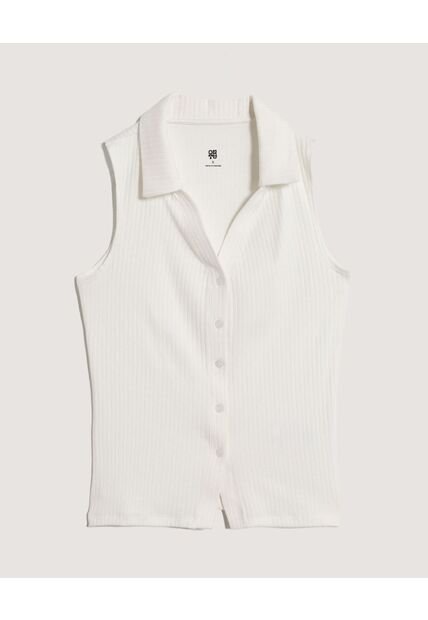 Chaleco  Para Mujer Punto Color Crema Marca Ostu #40250034