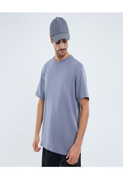 Camiseta Para Hombre Manga Corta Cuello Redondo Color Gris Marca Ostu #60091642