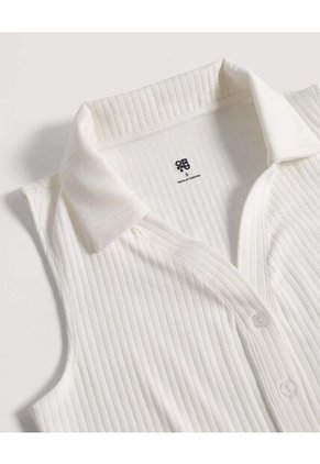 Chaleco  Para Mujer Punto Color Crema Marca Ostu #40250034