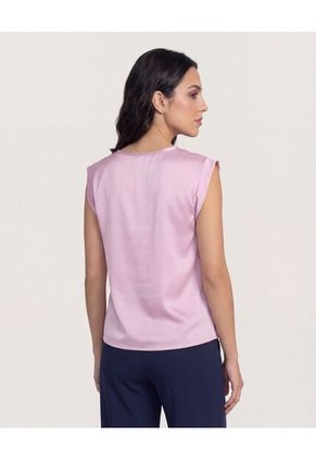 Blusa Para Mujer Manga Sisa Color Lila Marca Ostu #40121239