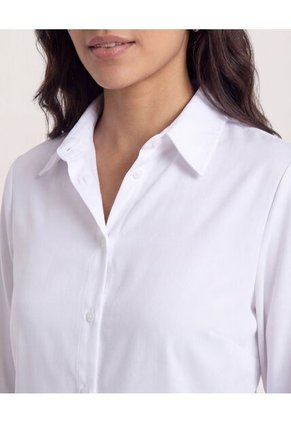 Camisa  Para Mujer Manga Larga Color Blanco Marca Ostu #40010258