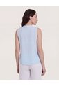 Blusa Manga Sisa  Para Mujer Celeste Ostu de Ostu