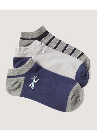 Medias Infantil Niño Invisible Algodon Color Negro Marca Ostu #80980081 Ostu