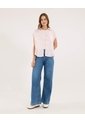 Camisa Para Mujer Manga Corta Color Lila Marca Ostu #40010338 de Ostu