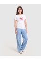 Jean Wide Leg Fluido  Para Mujer Azul Ostu de Ostu