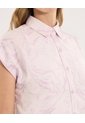Camisa Para Mujer Manga Corta Color Lila Marca Ostu #40010338 de Ostu
