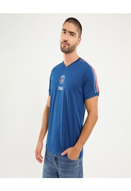 Camiseta Para Hombre Manga Corta Cuello Redondo Color Azul Marca Ostu #60091771