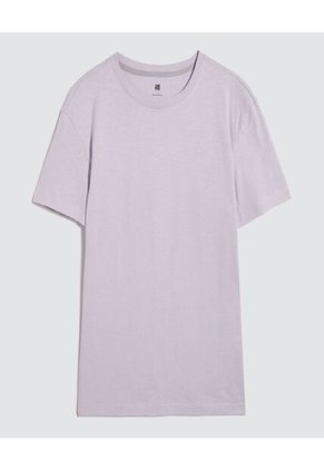 Camiseta Para Hombre Manga Corta Color Lila Marca Ostu #60091385