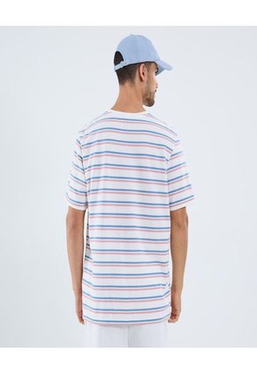 Camiseta Para Hombre Manga Corta Cuello Redondo Color Crema Marca Ostu #60091665