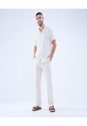 Pantalon Para Hombre  Color Beige Marca Ostu #60070451