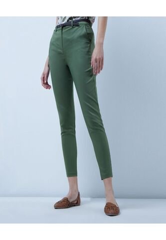Pantalon Para Mujer Chino Color Verde  Marca Ostu #40070552 Ostu