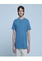 Camiseta Para Hombre Manga Corta Cuello Henley Color Indigo Marca Ostu #60091179 de Ostu