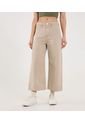 Jean Para Mujer Culotte Color Beige Marca Ostu #40160595 de Ostu