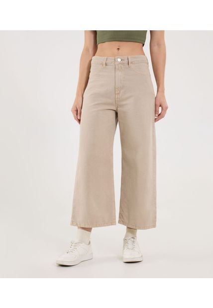 Jean Para Mujer Culotte Color Beige Marca Ostu #40160595