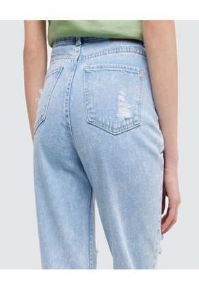 Jean Para Mujer Mom Color Azul  Marca Ostu #40160256