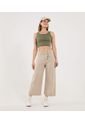 Jean Para Mujer Culotte Color Beige Marca Ostu #40160595 de Ostu