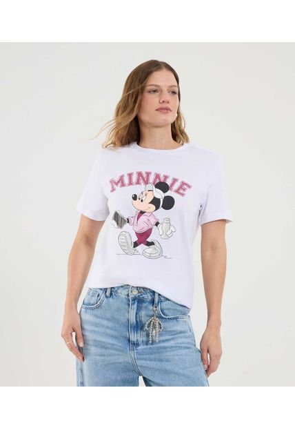 Camiseta Para Mujer Manga Corta Cuello Redondo Color Blanco Marca Ostu #40092592