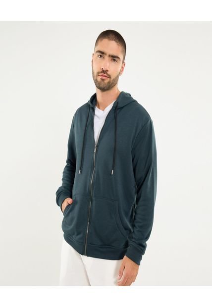 Buzo Para Hombre Zipper Color Verde Marca Ostu #60060500